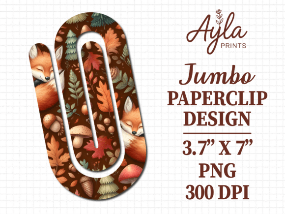 Autumn Leaves Harvest Jumbo Paperclip: Graphics & Crafts