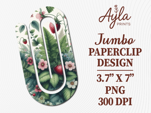 Botanical Garden Foliage Jumbo Paperclip: Graphics & Crafts for Polished Content