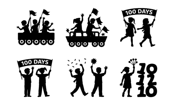 Celebration of School 100 Days: Graphics & Crafts