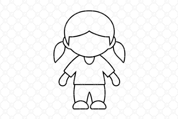 Children SVG, Kids SVG, Hand Drawn, 020