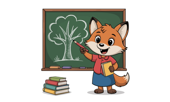Fox Teacher Teaching About the Tree: Graphics and Crafts