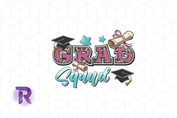 Grad Squad Sublimation School PNG: Graphics for Crafts