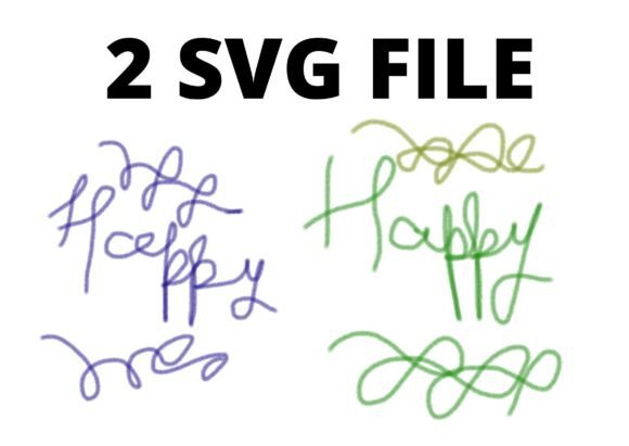 Happy Green Blue Abstract Texture Svg