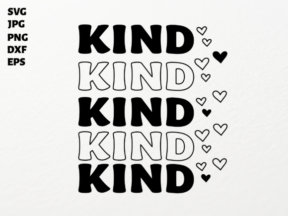 Kind SVG for Cricut Sublimation PNG Clip