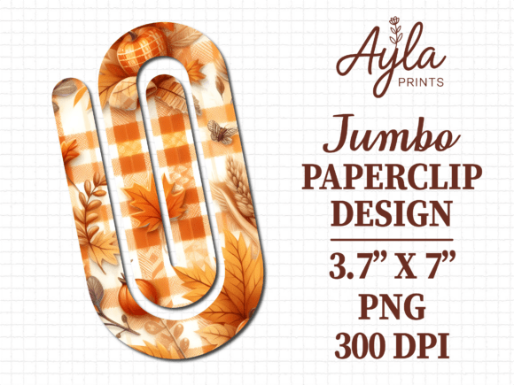 Orange Stripes Animal Jumbo Paperclip: Graphics & Crafts