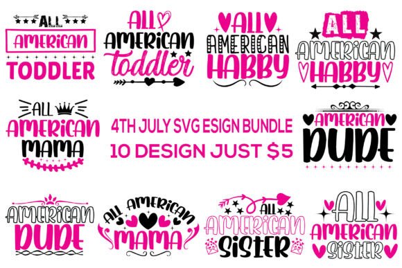 Teacher 4th July Design Bundle
