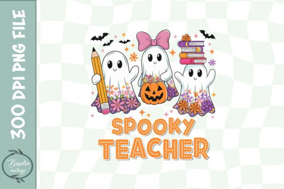 Teacher Halloween Sublimation PNG